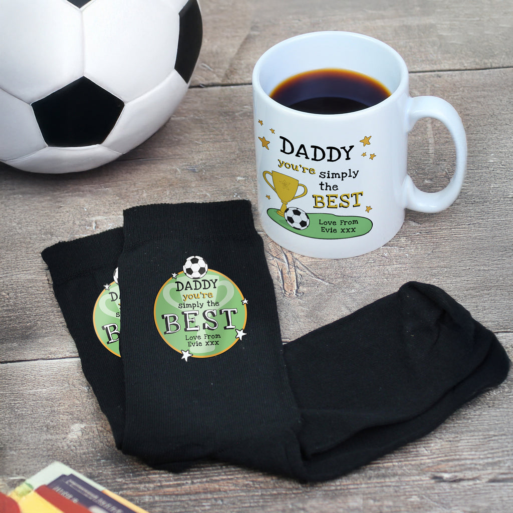 Personalised Simply The Best Mug & Socks Set