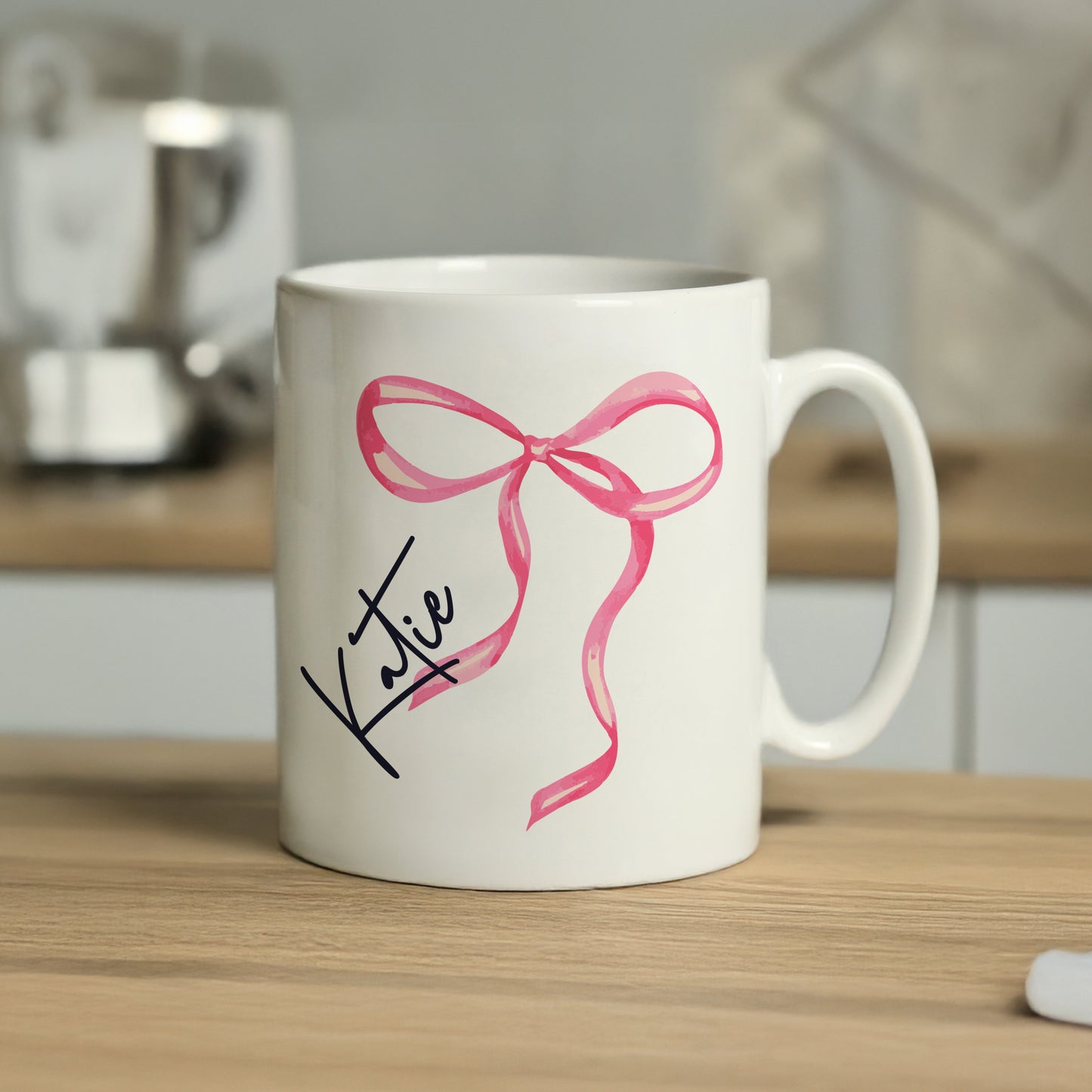 Personalised Bow Mug