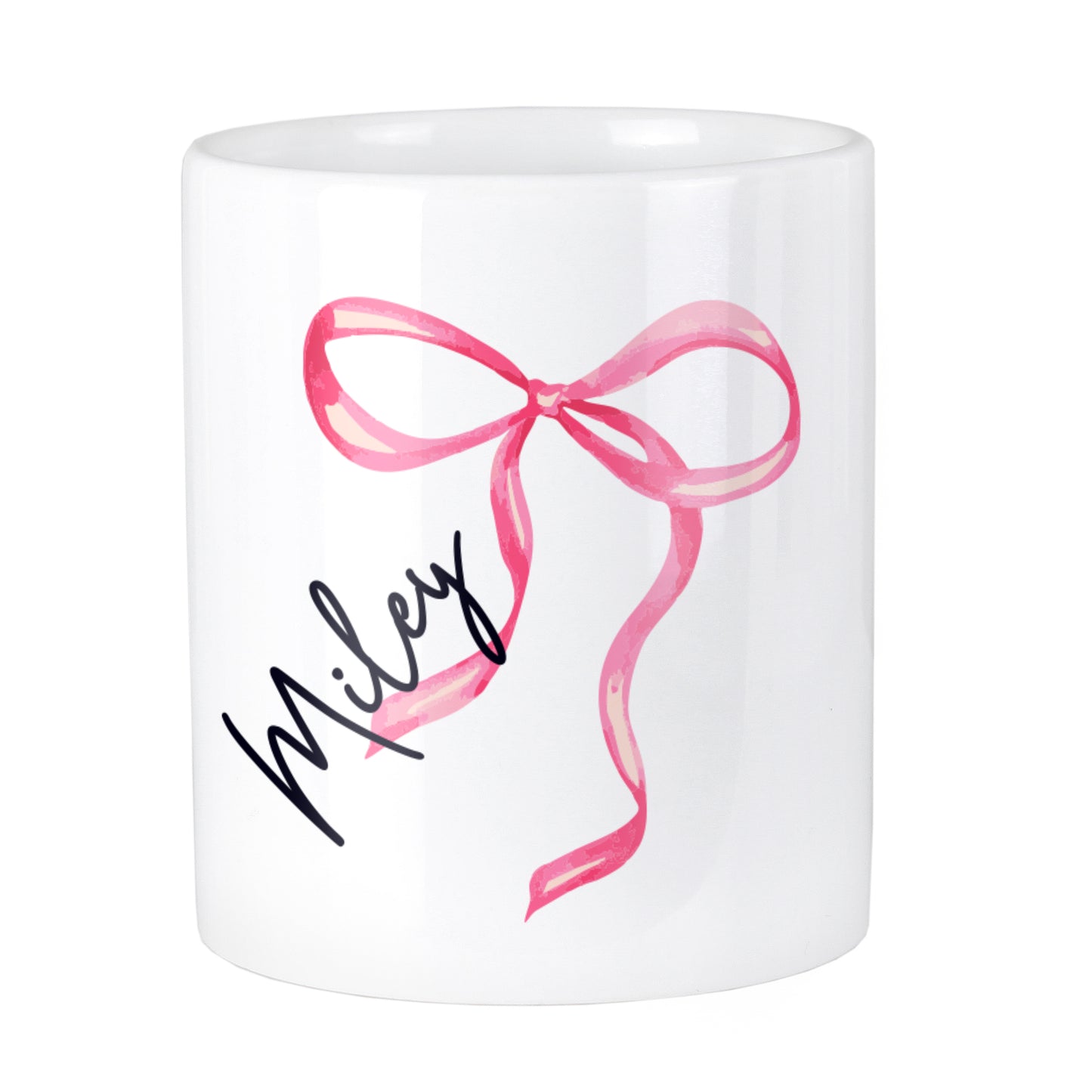 Personalised Bow Make Up Brush Holder