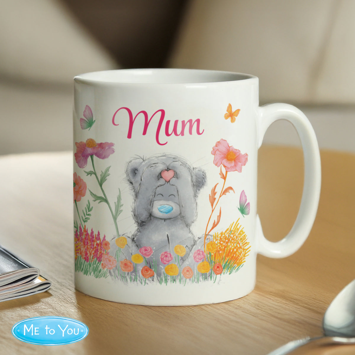 Personalised Me to You Flowery Mug