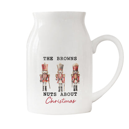 Personalised Nutcracker Ceramic Jug Vase