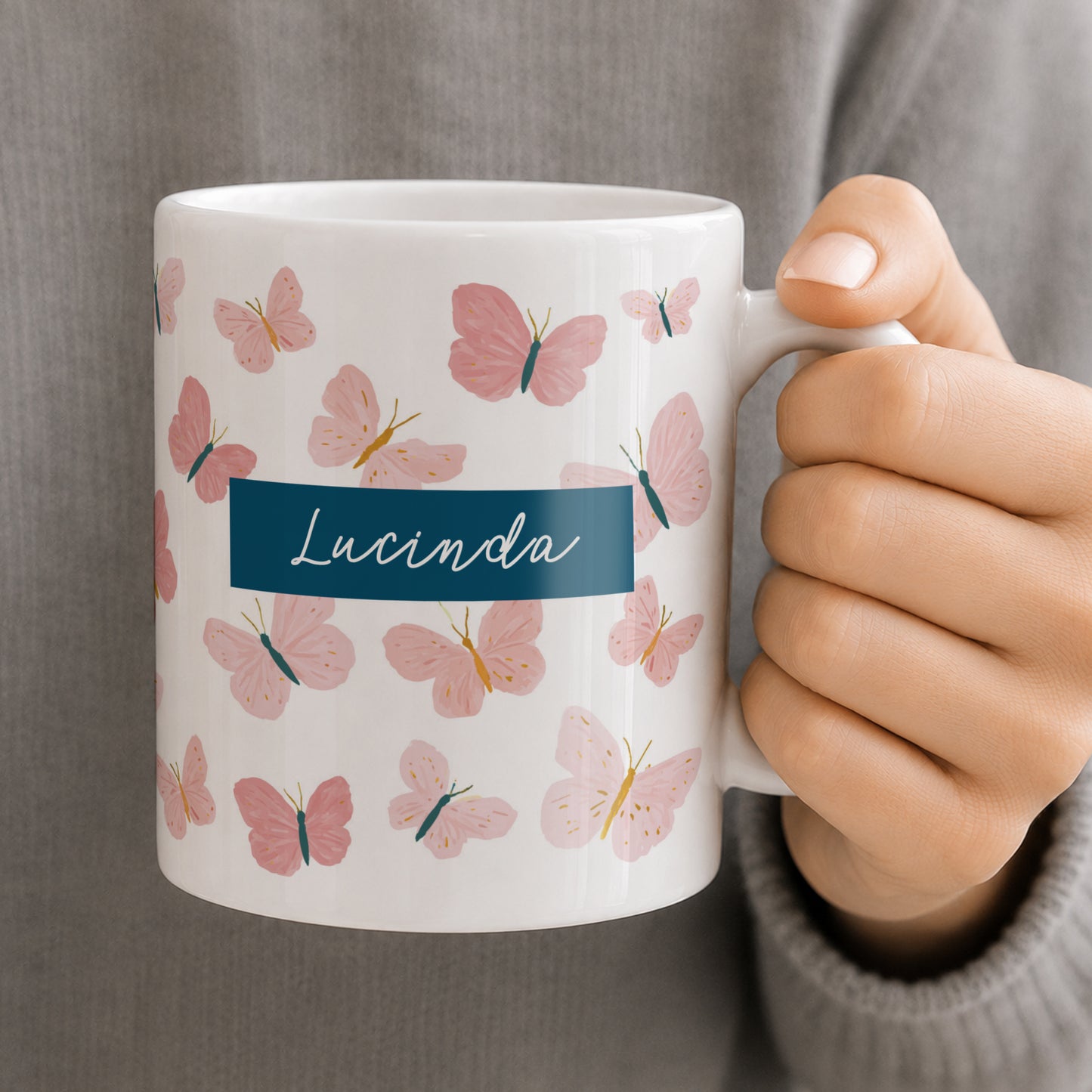 Personalised Butterfly Mug