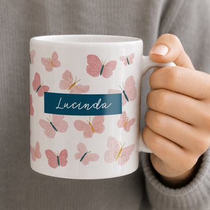 Personalised Butterfly Mug
