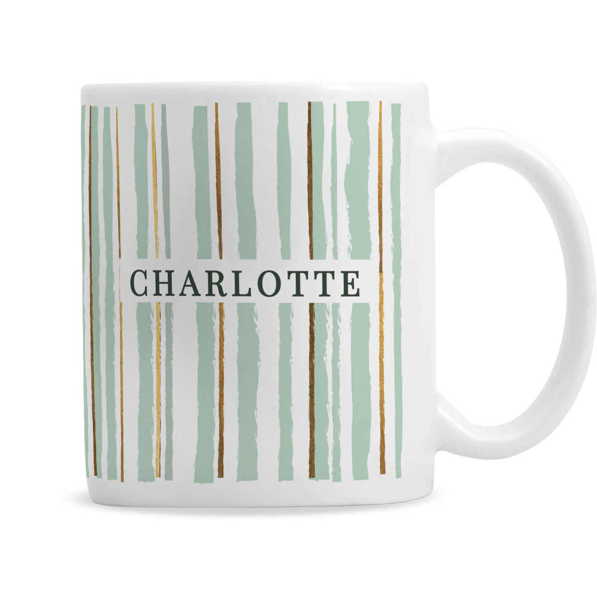 Personalised Striped Mug