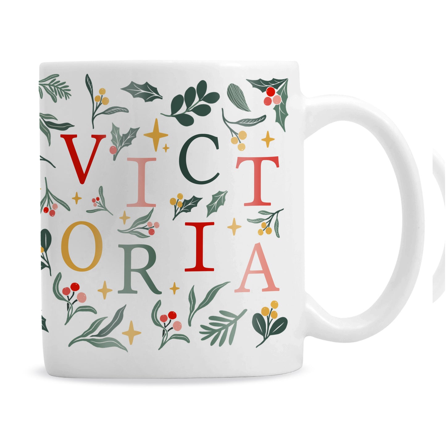 Personalised Christmas Pattern Mug