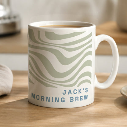 Personalised Pattern Striped Mug