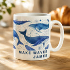 Personalised Whales Mug