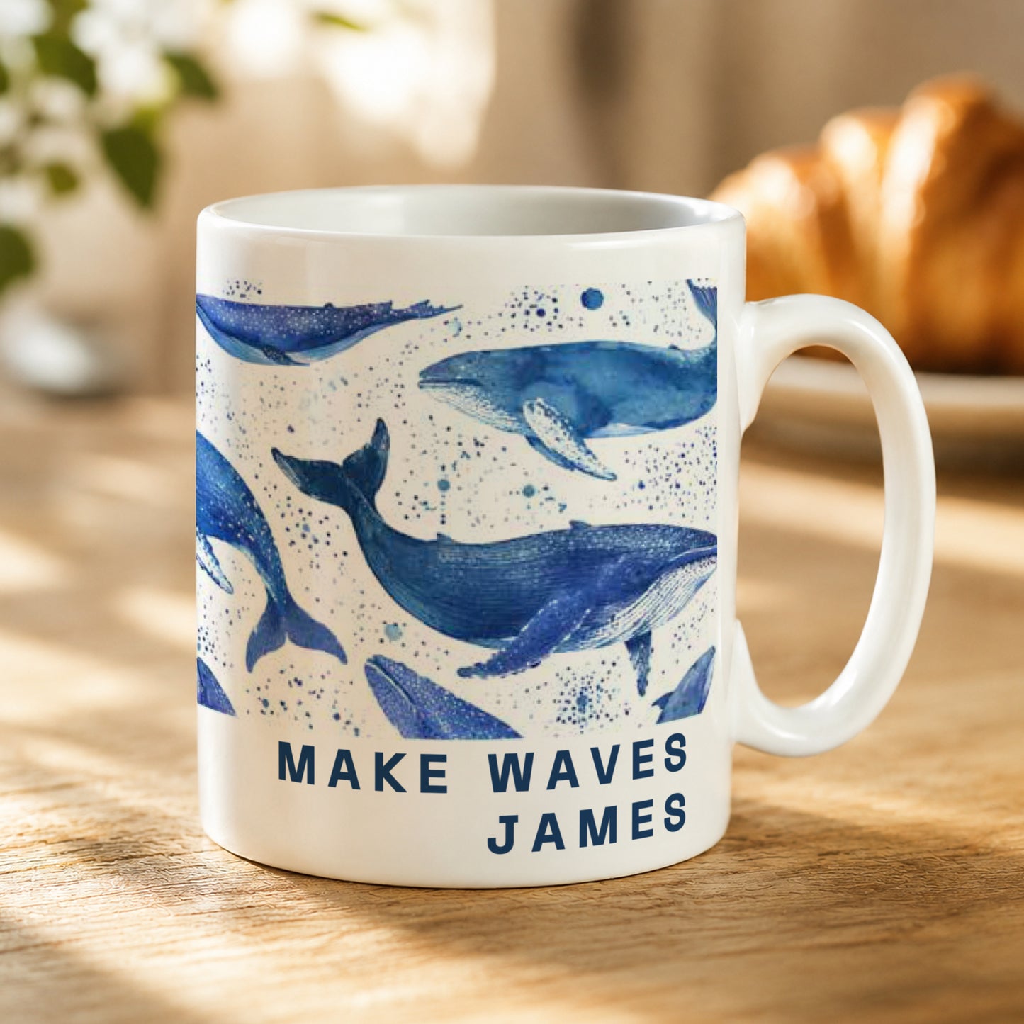 Personalised Whales Mug