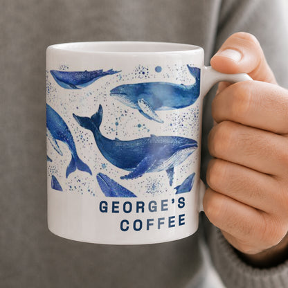 Personalised Whales Mug