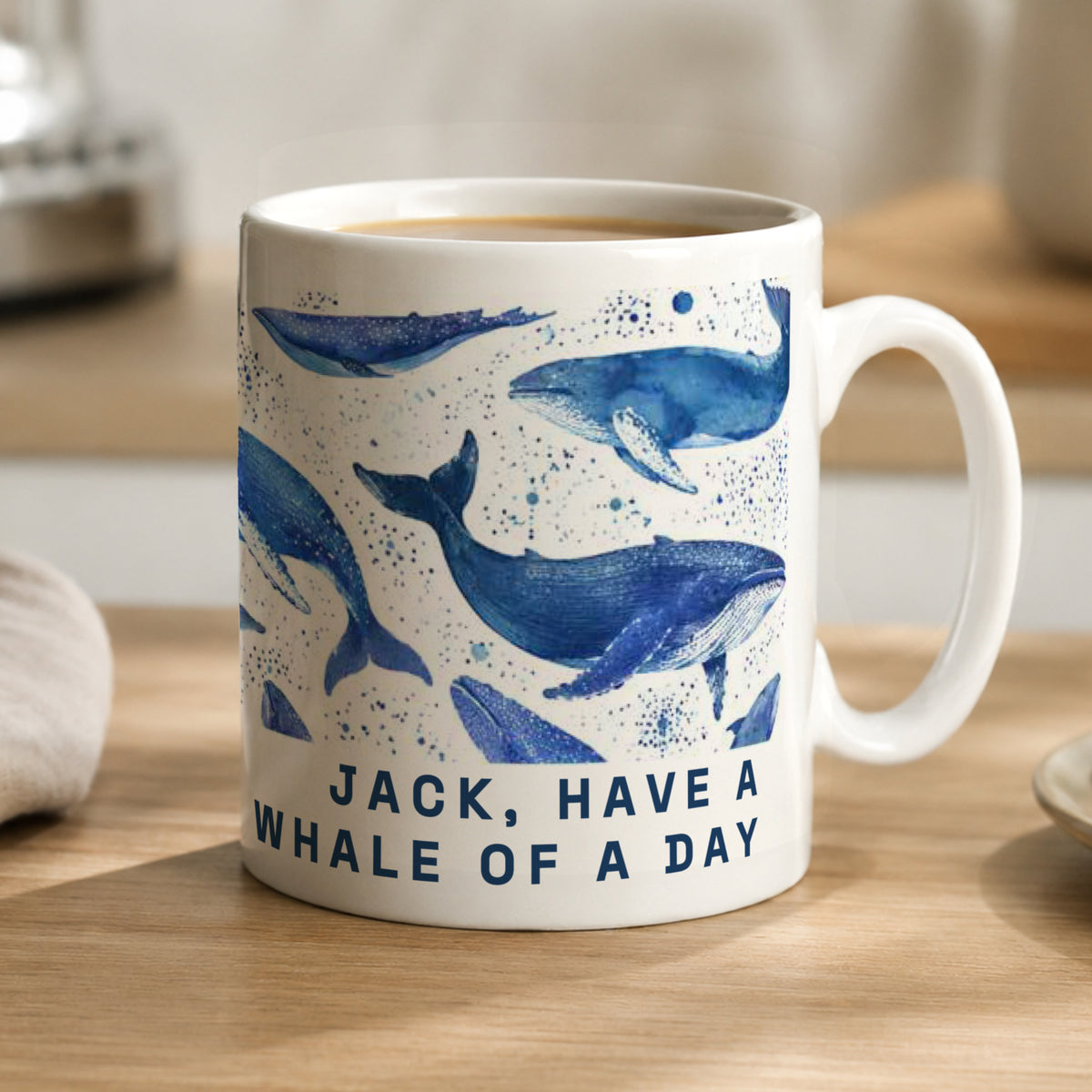 Personalised Whales Mug