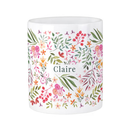 Personalised Floral Storage Pot