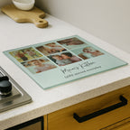 Personalised Photo Upload Glass Chopping Board