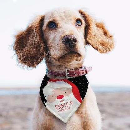 Personalised Santa Dog Bandana