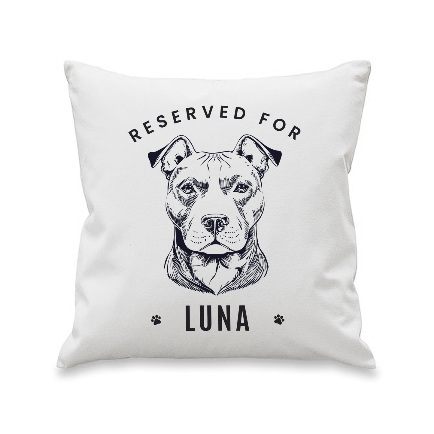 Personalised Reserved For Dog Breed Cushion
