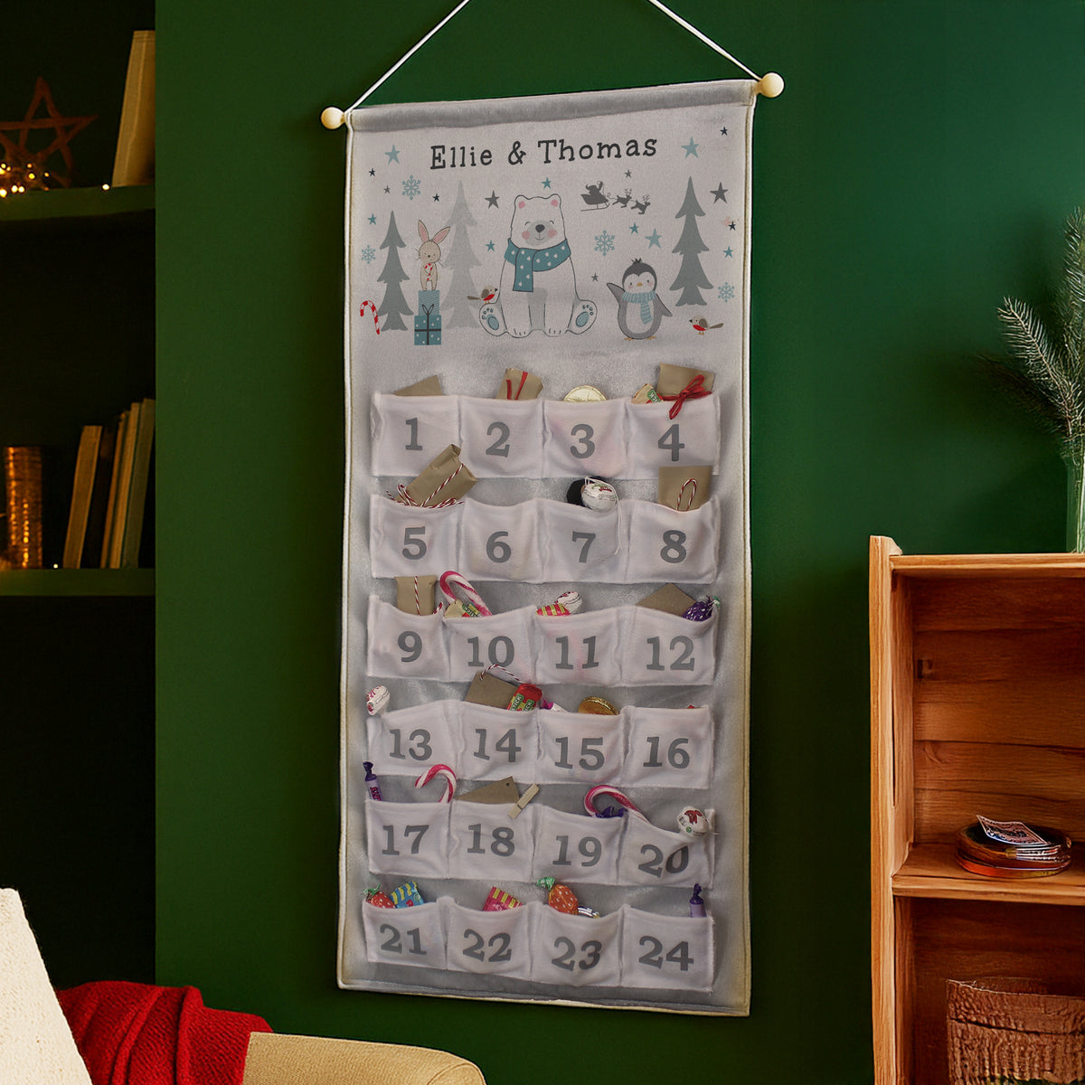 Personalised Polar Bear Advent Calendar
