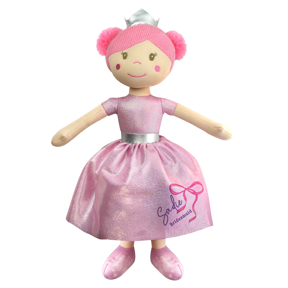 Personalised Bow Princess Rag Doll