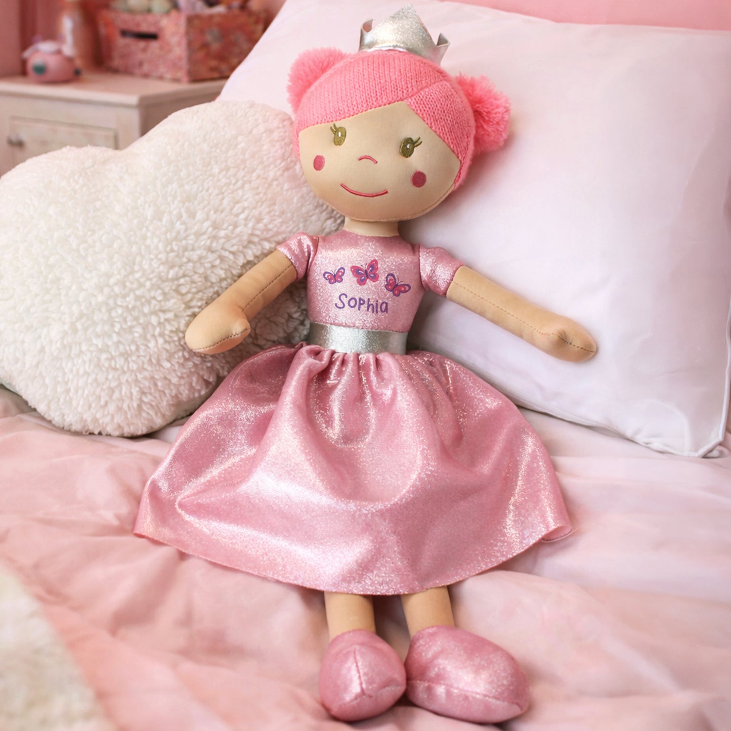 Personalised Butterfly Princess Rag Doll