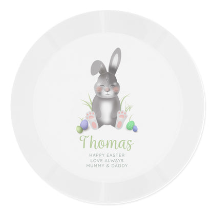 Personalised Easter Bunny Plastic Plate
