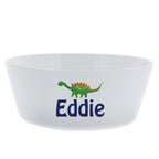 Personalised Dinosaur Plastic Bowl