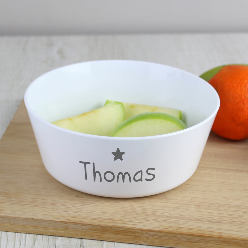 Personalised Name Only Plastic Bowl
