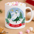 Personalised The Snowman Christmas Wishes Plastic Mug