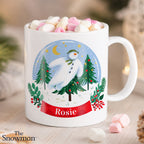 Personalised The Snowman Christmas Wishes Plastic Mug