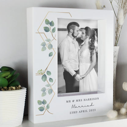 Personalised Botanical 5x7 Box Photo Frame