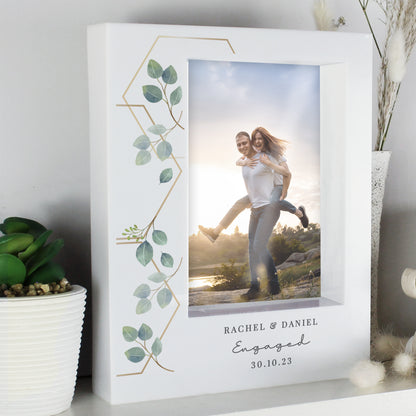 Personalised Botanical 5x7 Box Photo Frame