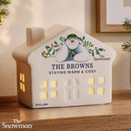 Personalised The Snowman Botanical LED House