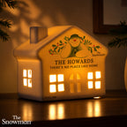 Personalised The Snowman Botanical LED House