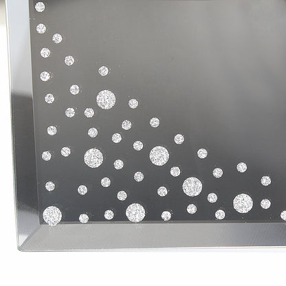 Personalised Any Message Diamante Glass Trinket Box