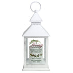 Personalised In Loving Memory White Lantern