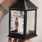 Personalised Christmas Nutcracker Black Lantern