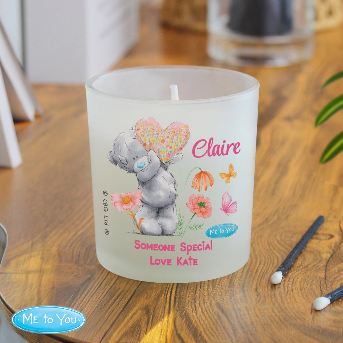 Personalised Me to You Flowery Jar Candle
