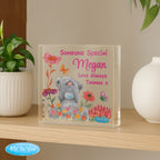 Personalised Me to You Flowery Glass Ornament
