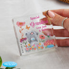 Personalised Me to You Flowery Glass Ornament