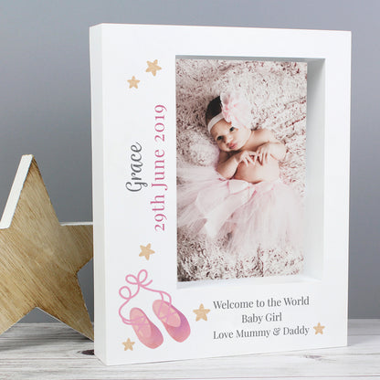 Personalised Swan Lake Ballet 5x7 Box Photo Frame