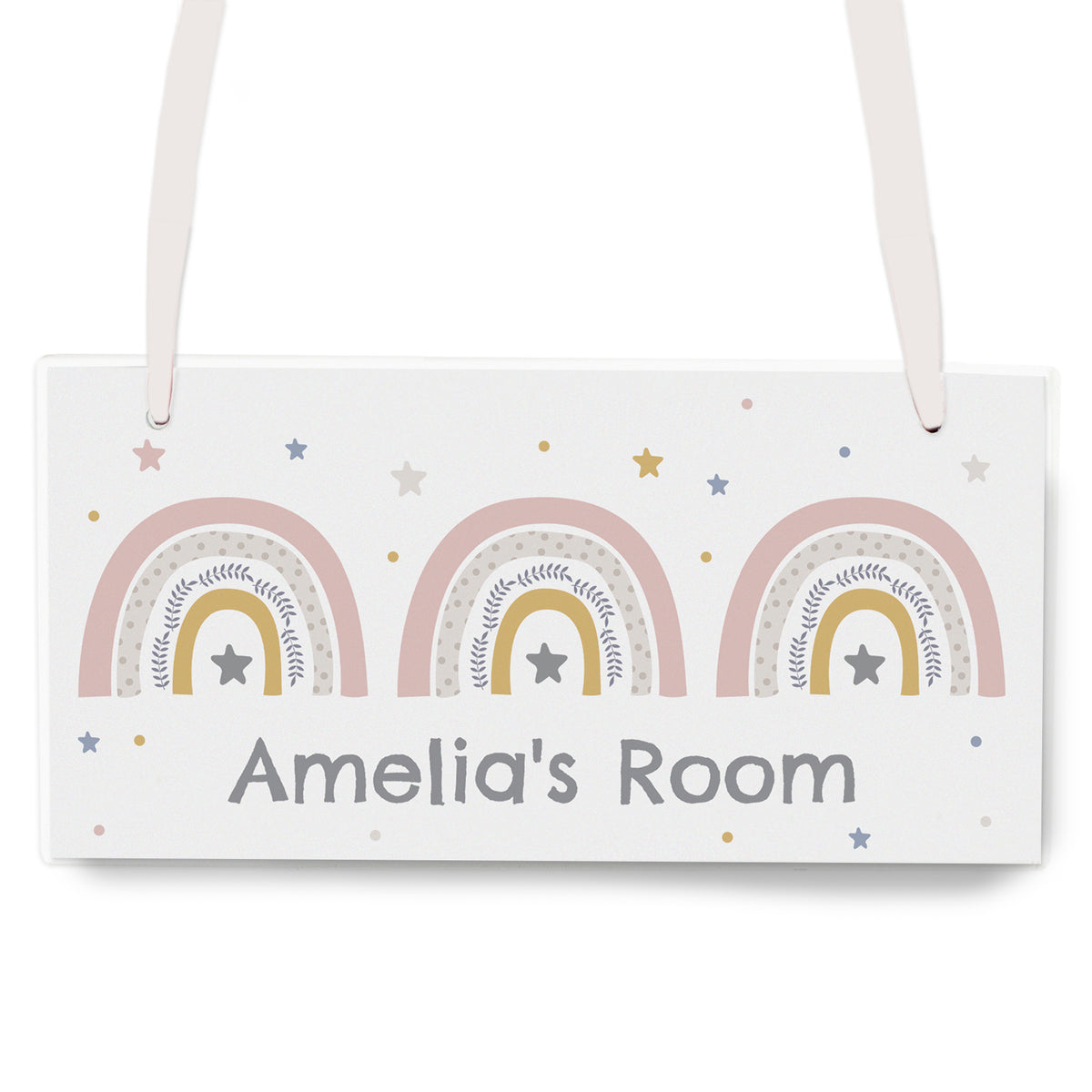 Personalised Rainbow Wooden Sign