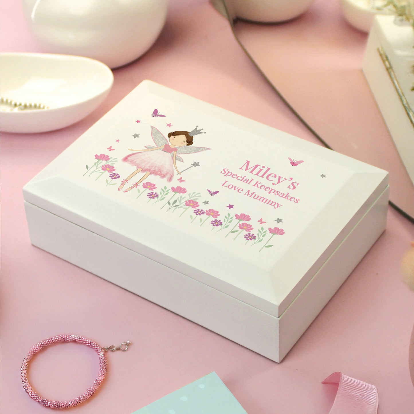 Personalised Fairy Princess Jewellery Box