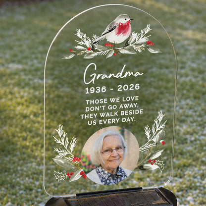Personalised Robin Photo Upload Outdoor Solar LED Light