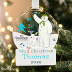 Personalised The Snowman My 1st Christmas Decoration