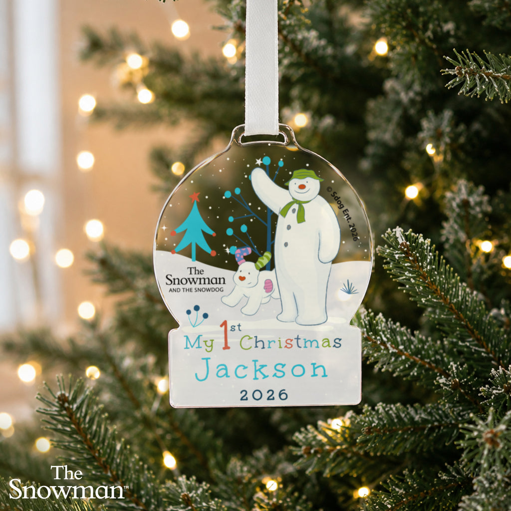 Personalised The Snowman My 1st Christmas Decoration