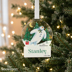 Personalised The Snowman Christmas Wishes Acrylic Decoration