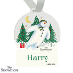 Personalised The Snowman Christmas Wishes Acrylic Decoration