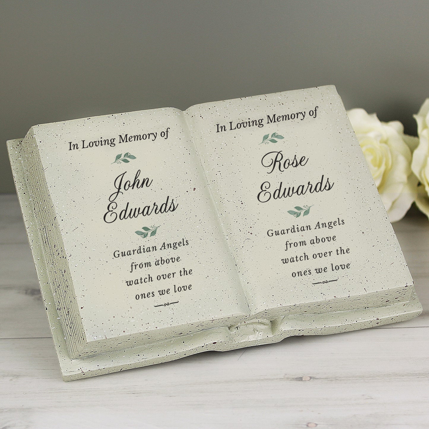 Personalised Couples In Loving Memory Resin Book
