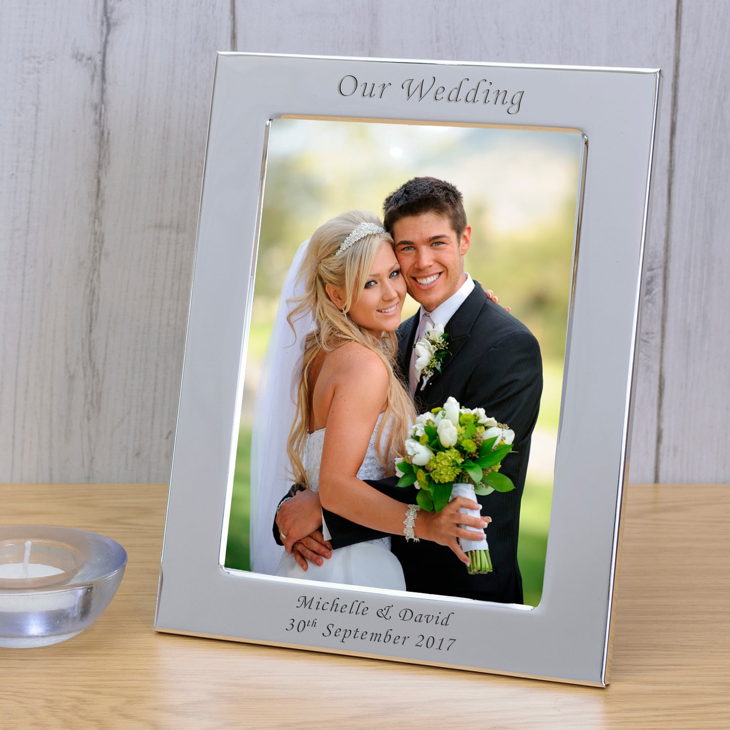 Our Wedding Silver Plated Picture Frame