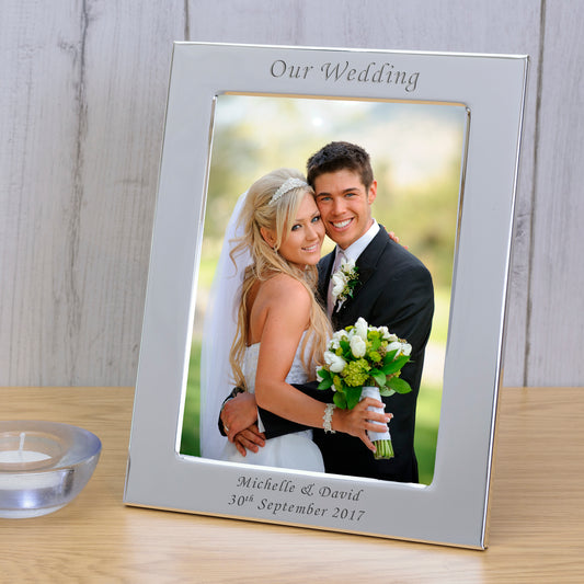 Our Wedding Silver Plated Picture Frame