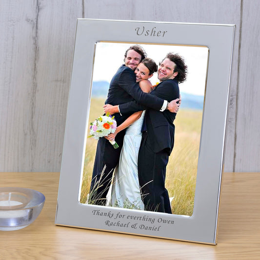Usher Silver Plated Picture Frame