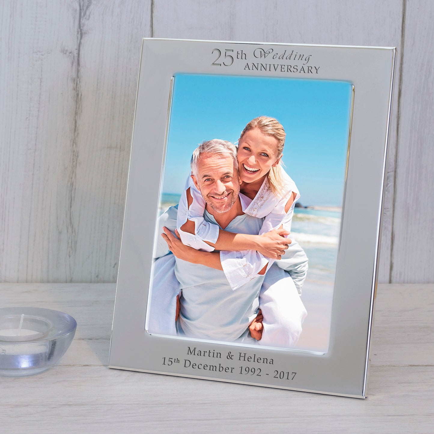 Wedding Anniversary Silver Plated Picture Frame