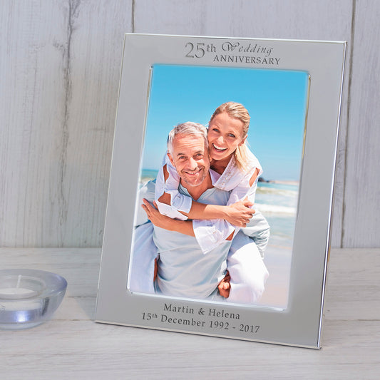 Wedding Anniversary Silver Plated Picture Frame